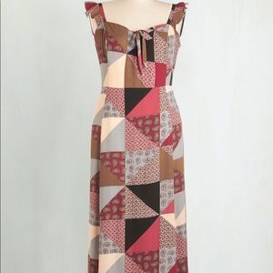 Beautiful dress from ModCloth “Jam Patched”.